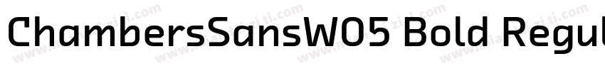 ChambersSansW05 Bold Regular字体转换
